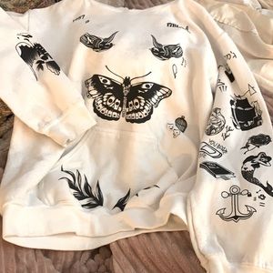 COPY - Harry Styles tattoo hoodie -worn once